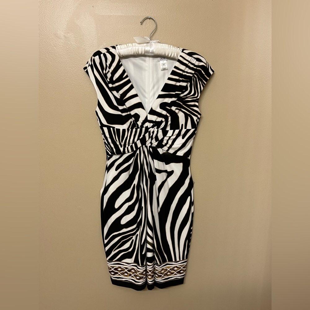 Cache anomaly print sexy dress